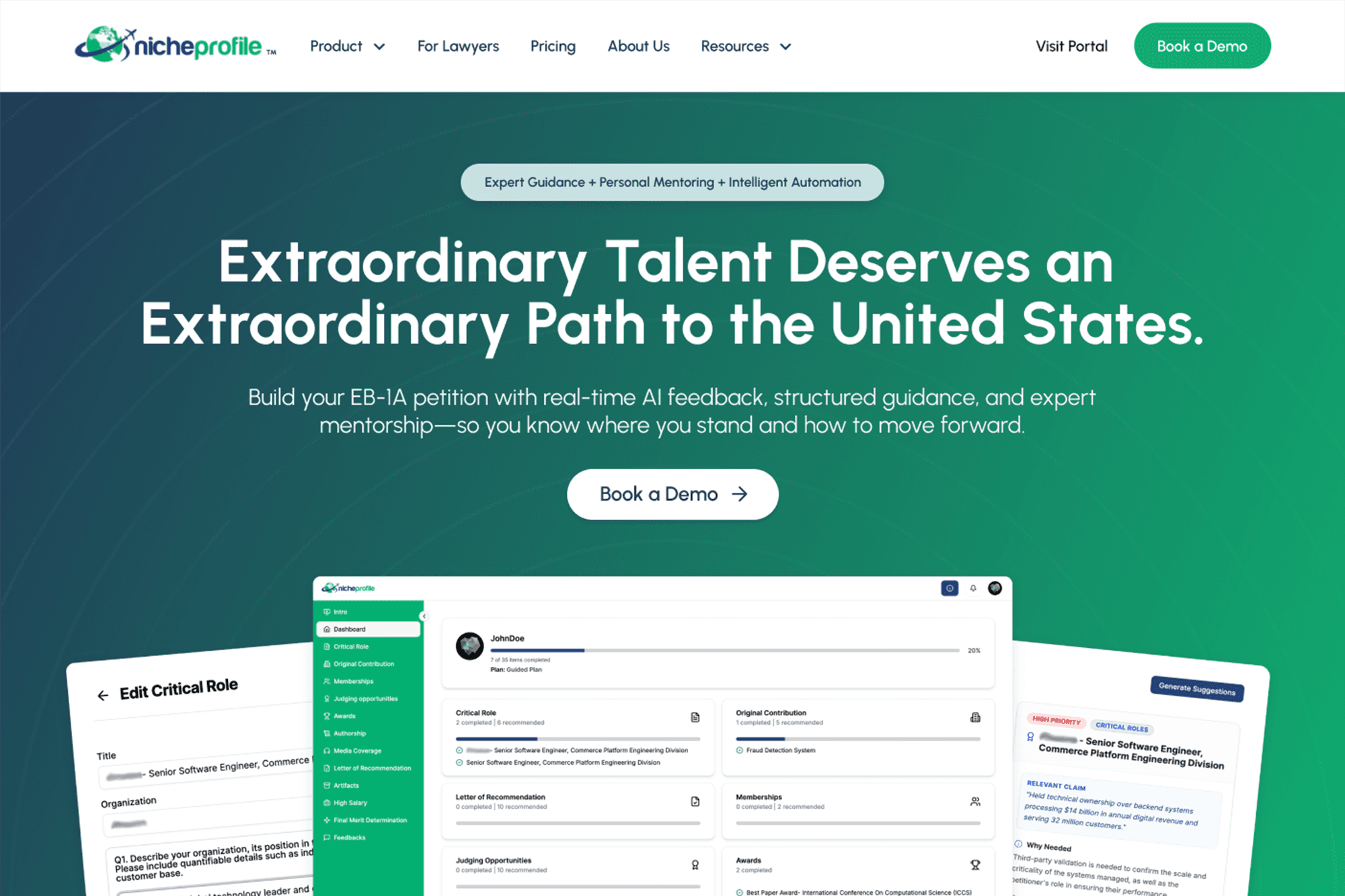 High-Fidelity Prototyping for Immigration Platform case study cover