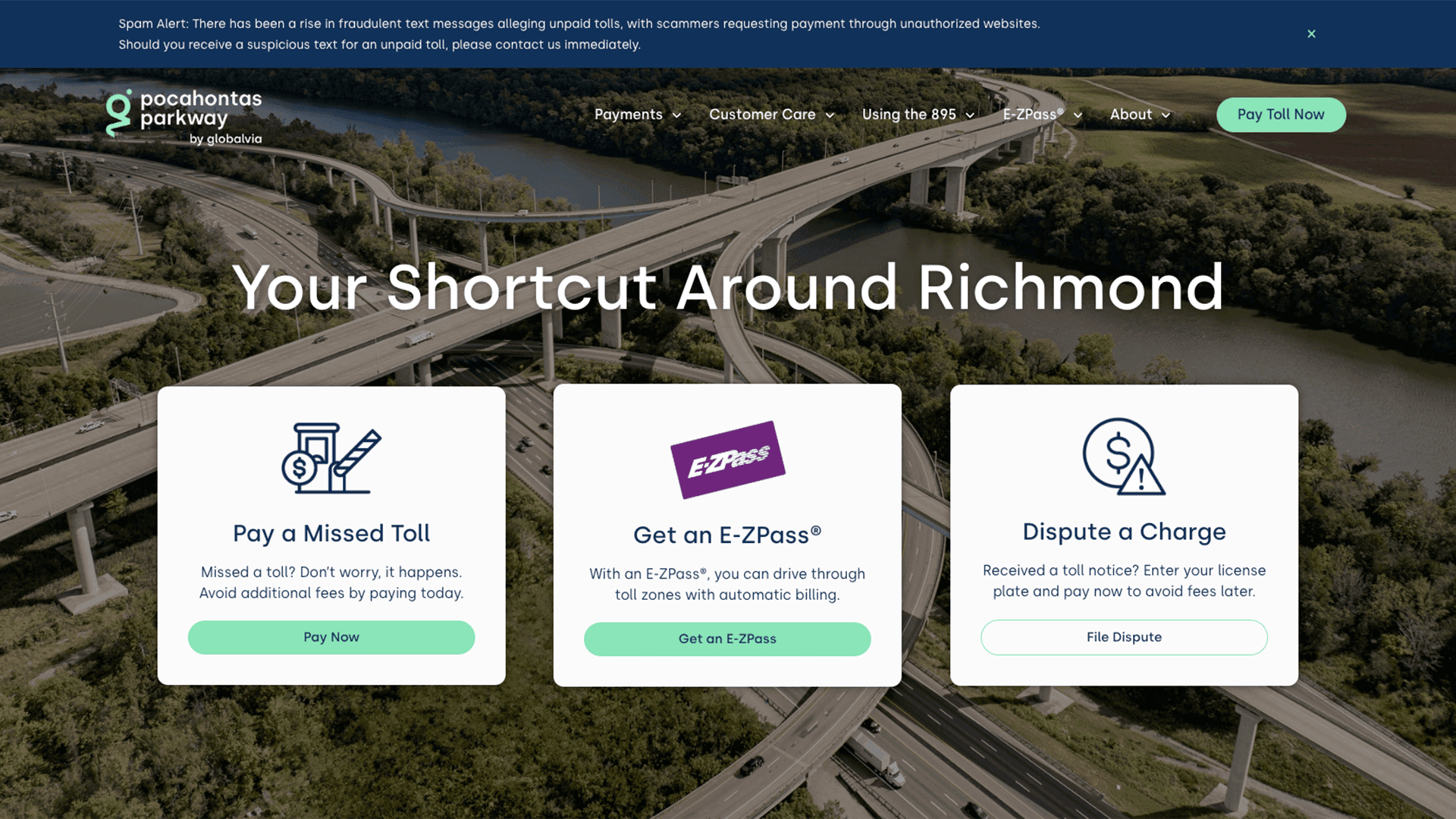 Website Design & Development for Major Toll Roadway case study cover