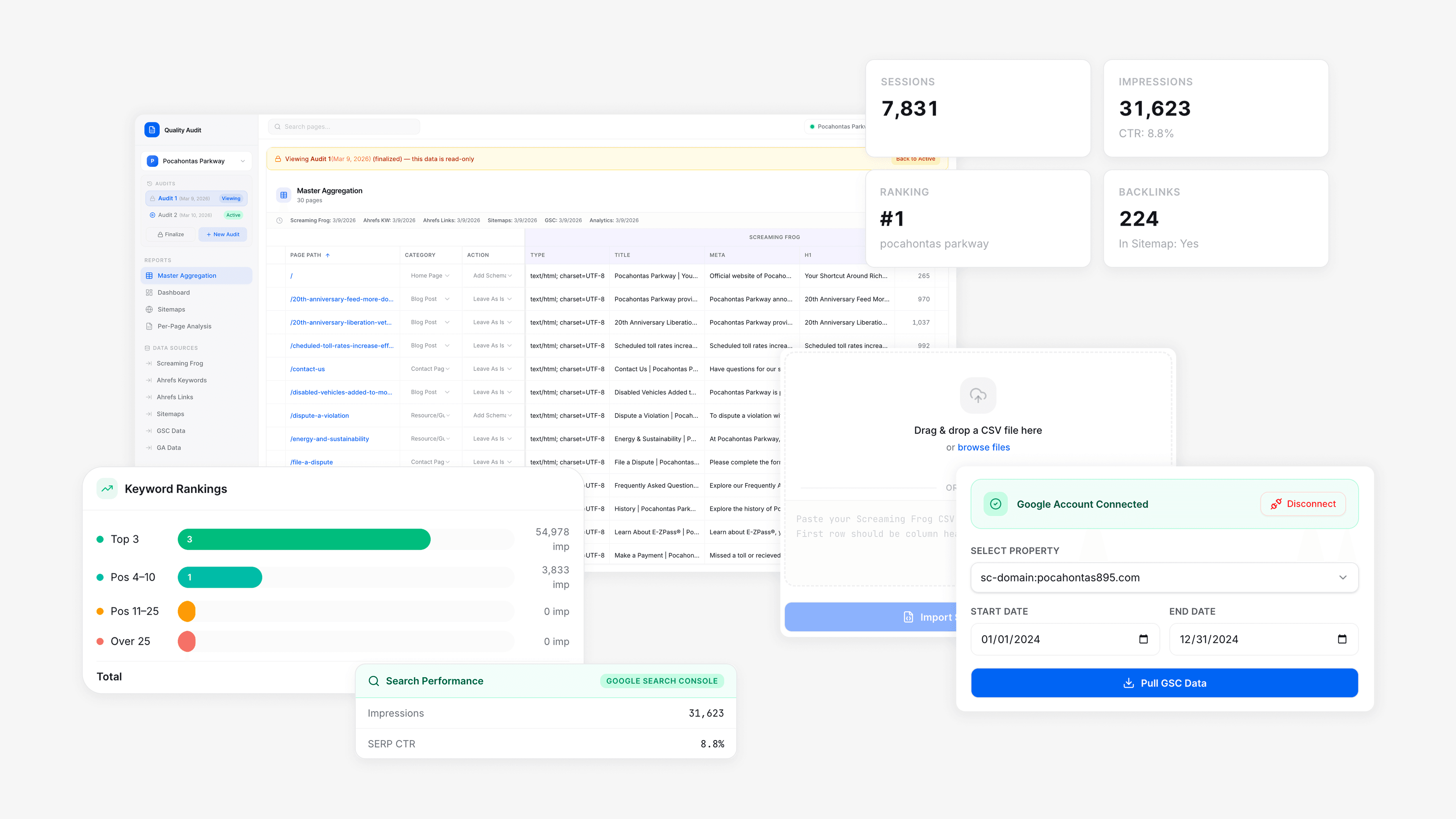 Website Quality Audit Web App case study cover