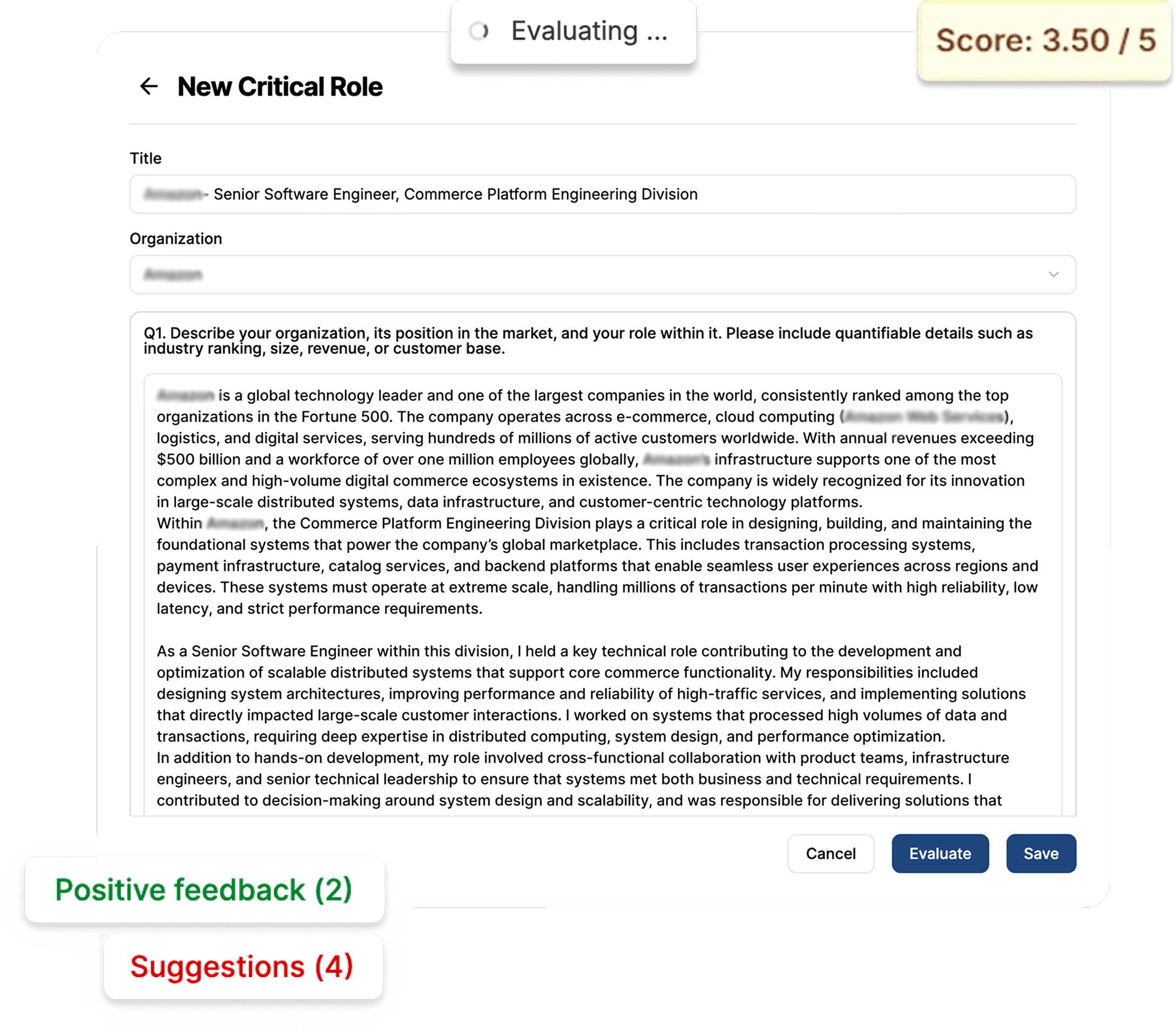 Smart Writeup AI Coach — narrative construction with real-time evaluation and scoring